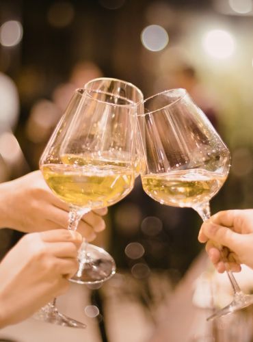 Corporate wine tasting setting in Athens by Cinque Wine and Deli